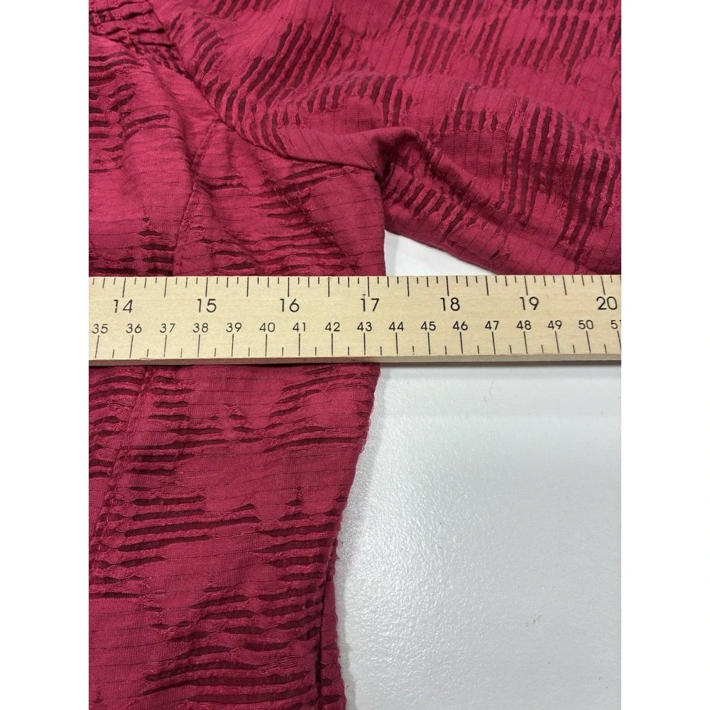 Anthropologie Women Blouse Size‎ XS Cranberry Romantic Puff Sleeve Office casual